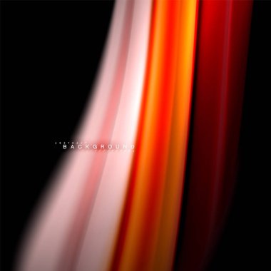 Sıvı karıştırma renkler dalga arka plan tasarlamak vektör. Renkli örgü dalgalar