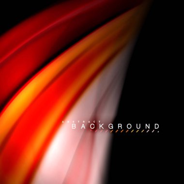 Sıvı karıştırma renkler dalga arka plan tasarlamak vektör. Renkli örgü dalgalar