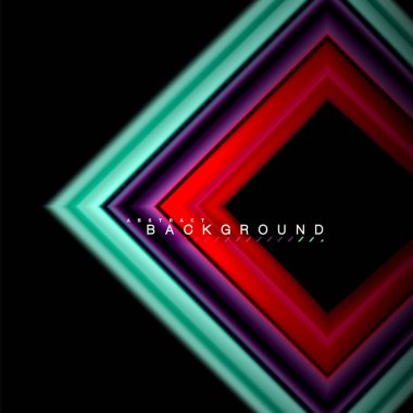 Sıvı çok renkli çizgilerle oluşturulan geometrik şekiller