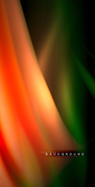 Neon parlayan dalga, sihirli enerji ve ışık arka plan