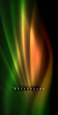 Neon parlayan dalga, sihirli enerji ve ışık arka plan