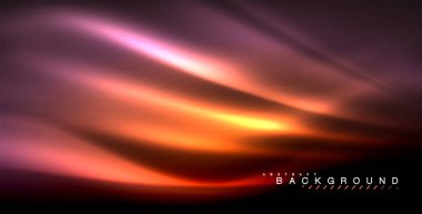 Neon parlayan dalga, sihirli enerji ve ışık arka plan