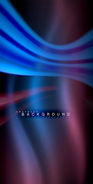 Neon parlayan dalga, sihirli enerji ve ışık arka plan