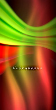 Neon parlayan dalga, sihirli enerji ve ışık arka plan