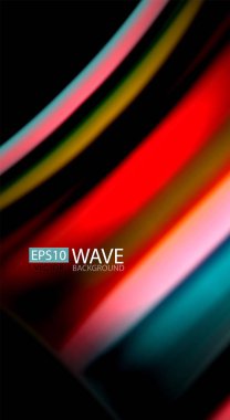 Renk dalga satırları arka plan bulanıklık