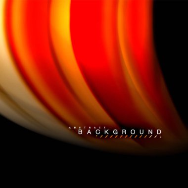 Sıvı karıştırma renkler dalga arka plan tasarlamak vektör. Renkli örgü dalgalar