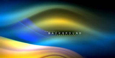 Neon parlayan dalga, sihirli enerji ve ışık arka plan