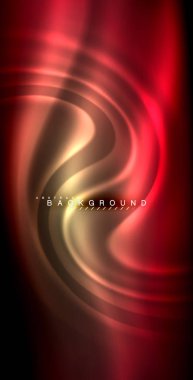 Neon parlayan dalga, sihirli enerji ve ışık arka plan