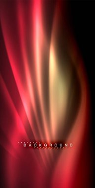 Neon parlayan dalga, sihirli enerji ve ışık arka plan