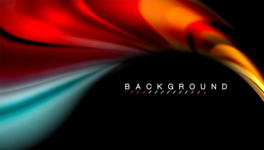 Sıvı vektör dalga arka plan renkleri karıştırma