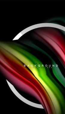 Sıvı sıvı metalik tarzı çizgi şeklinde Holografik dizayn renkleri