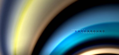 Siyah arka plan üzerinde renkli dalga satırları