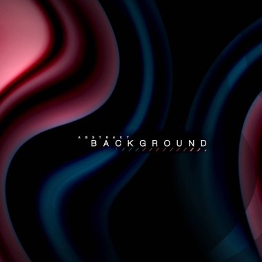 Sıvı karıştırma renkler dalga arka plan tasarlamak vektör. Renkli örgü dalgalar. Vektör çizim