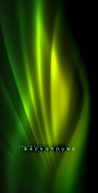 Neon parlayan dalga, sihirli enerji ve ışık arka plan