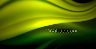 Neon parlayan dalga, sihirli enerji ve ışık arka plan