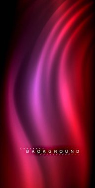 Neon parlayan dalga, sihirli enerji ve ışık arka plan