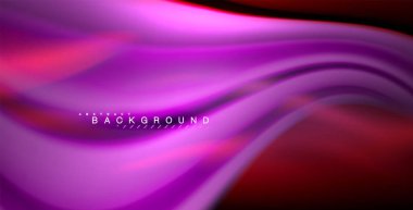 Neon parlayan dalga, sihirli enerji ve ışık arka plan