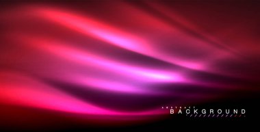 Neon parlayan dalga, sihirli enerji ve ışık arka plan