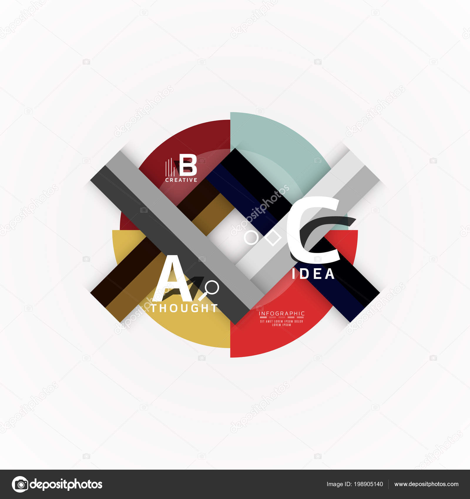 Vector Infographic Options Banner, Paper Style Design Stock Vector Vector Infographic Options Banner, Paper Style Design Stock Vector