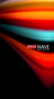 Renk dalga satırları arka plan bulanıklık. Vektör çizim app duvar kağıdı, iş sunma veya web afiş için