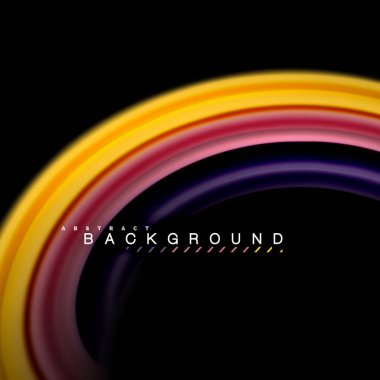 Sıvı karıştırma renkler dalga arka plan tasarlamak vektör. Renkli örgü dalgalar