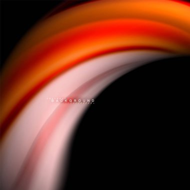 Sıvı karıştırma renkler dalga arka plan tasarlamak vektör. Renkli örgü dalgalar