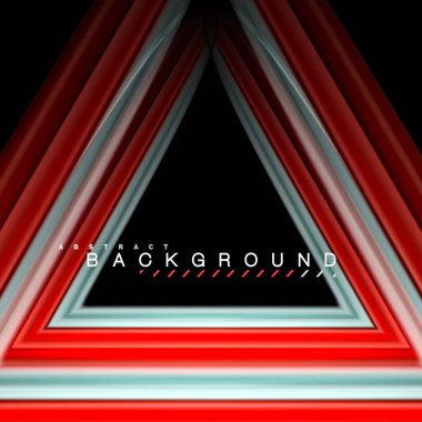 Sıvı çok renkli çizgilerle oluşturulan geometrik şekiller