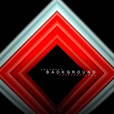 Sıvı çok renkli çizgilerle oluşturulan geometrik şekiller