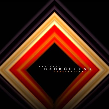 Sıvı çok renkli çizgilerle oluşturulan geometrik şekiller