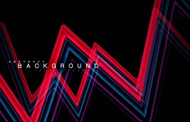 Sıvı çok renkli çizgilerle oluşturulan geometrik şekiller