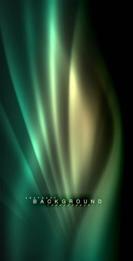 Neon parlayan dalga, sihirli enerji ve ışık arka plan