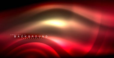 Neon parlayan dalga, sihirli enerji ve ışık arka plan