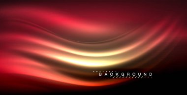 Neon parlayan dalga, sihirli enerji ve ışık arka plan