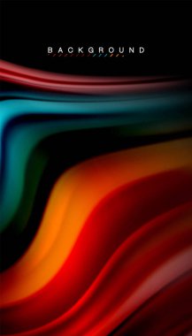 Sıvı vektör dalga arka plan renkleri karıştırma