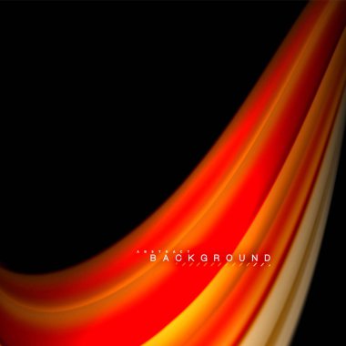 Sıvı karıştırma renkler dalga arka plan tasarlamak vektör. Renkli örgü dalgalar