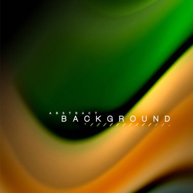 Sıvı karıştırma renkler dalga arka plan tasarlamak vektör. Renkli örgü dalgalar