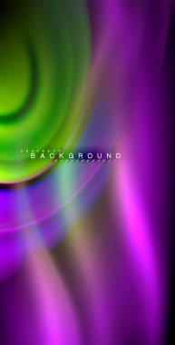 Neon parlayan dalga, sihirli enerji ve ışık arka plan