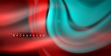 Neon parlayan dalga, sihirli enerji ve ışık arka plan