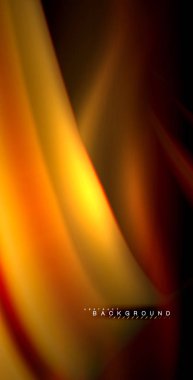 Neon parlayan dalga, sihirli enerji ve ışık arka plan