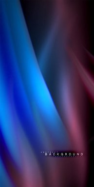 Neon parlayan dalga, sihirli enerji ve ışık arka plan