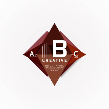 Kağıt seçeneği adımları diyagram Infographic düzeni