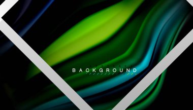 Sıvı sıvı metalik tarzı çizgi şeklinde Holografik dizayn renkleri