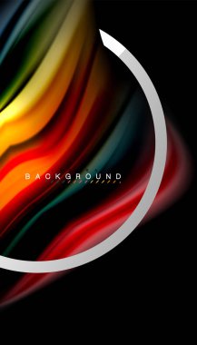 Sıvı sıvı metalik tarzı çizgi şeklinde Holografik dizayn renkleri