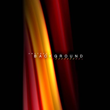 Sıvı karıştırma renkler dalga arka plan tasarlamak vektör. Renkli örgü dalgalar