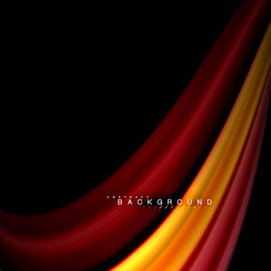 Sıvı karıştırma renkler dalga arka plan tasarlamak vektör. Renkli örgü dalgalar