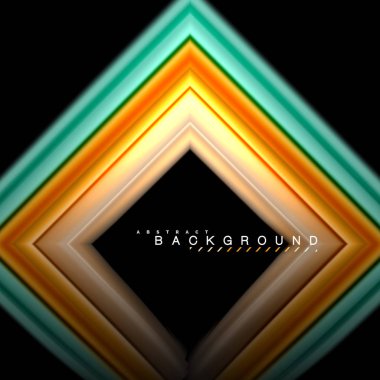 Sıvı çok renkli çizgilerle oluşturulan geometrik şekiller