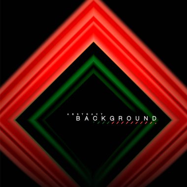 Sıvı çok renkli çizgilerle oluşturulan geometrik şekiller