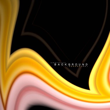 Sıvı çok renkli çizgilerle oluşturulan geometrik şekiller