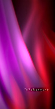 Neon parlayan dalga, sihirli enerji ve ışık arka plan