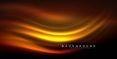 Neon parlayan dalga, sihirli enerji ve ışık arka plan